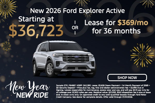 New 2026 Ford Explorer Active