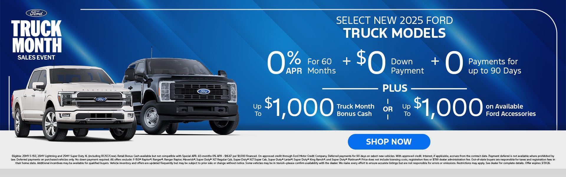 Select New 2025 Ford Truck Models