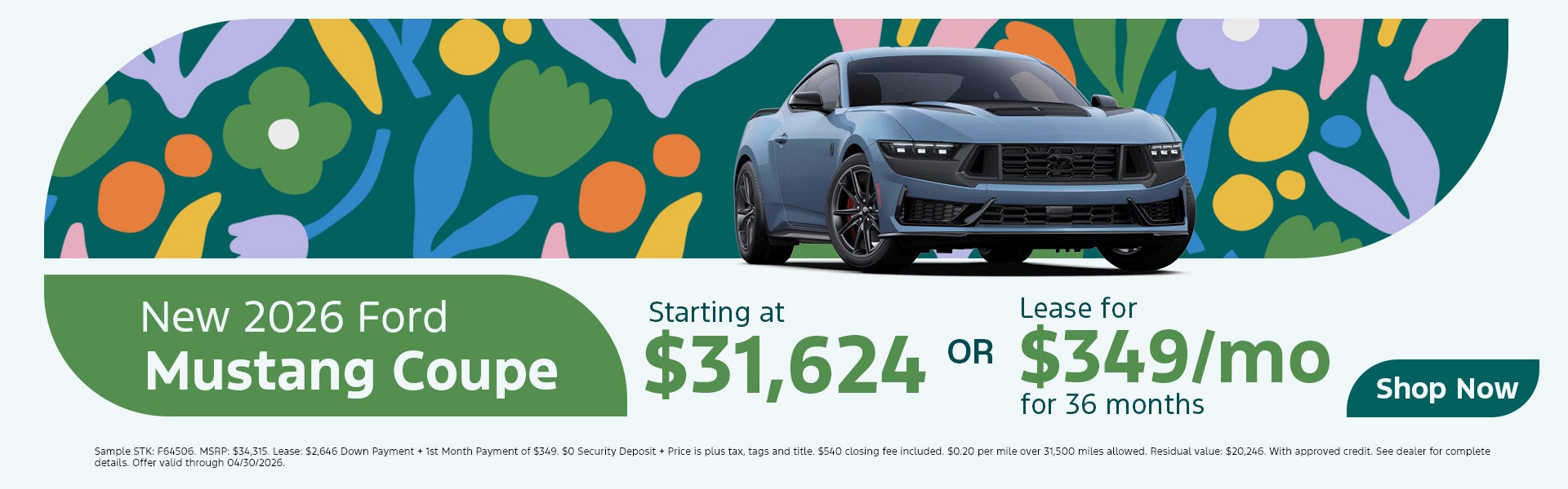 New 2026 Ford Mustang Coupe