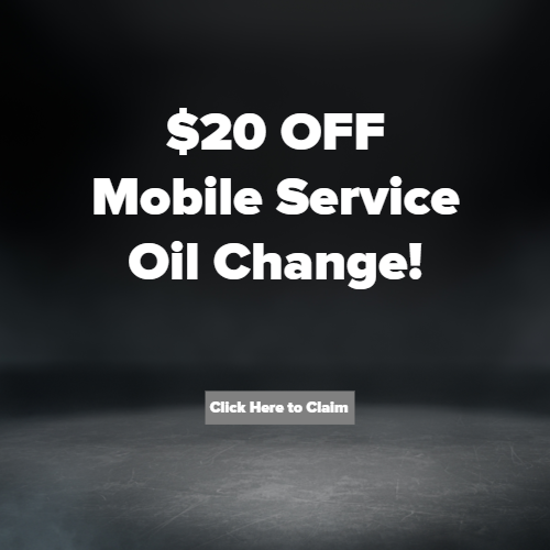 $20 off Mobile Service Oil Change